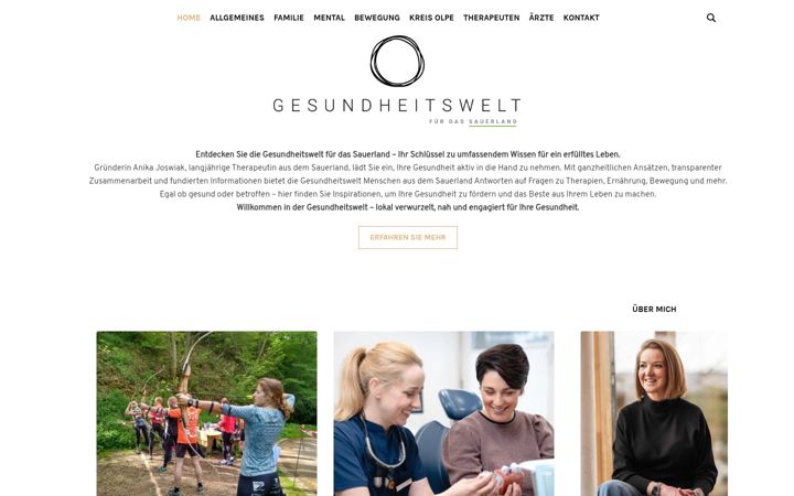 Screenshot of diegesundheitswelt.de