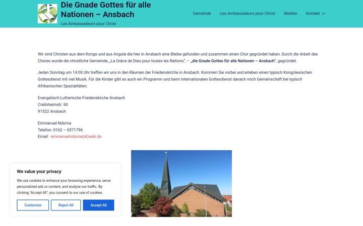 Screenshot of diegnadegottes-allenationen.de