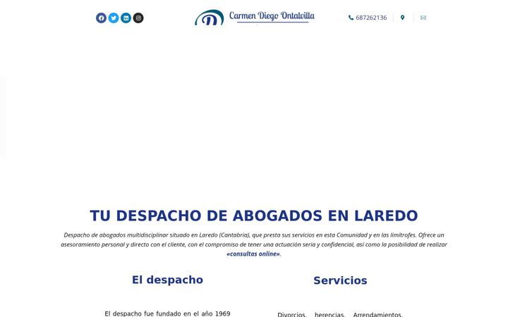 Screenshot of diegoabogados.com