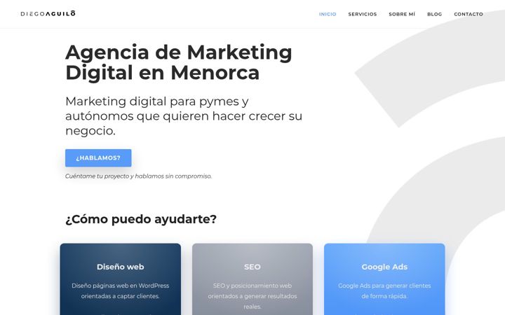 Screenshot of diegoaguilo.com