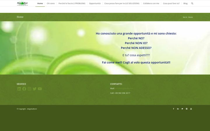 Screenshot von diegobalboni.it