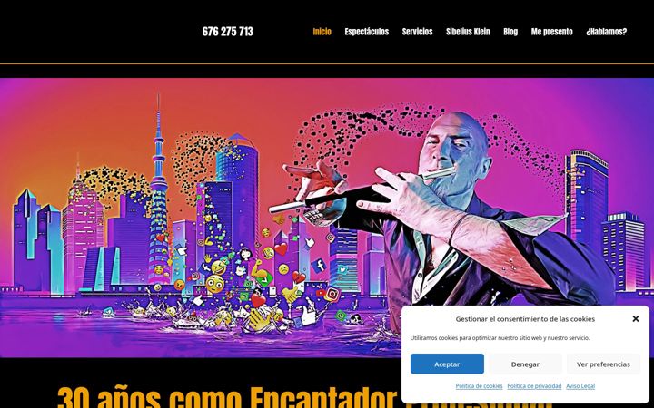 Screenshot of diegocalavia.com