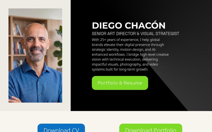 Ekraanipilt saidist diegochacon.es