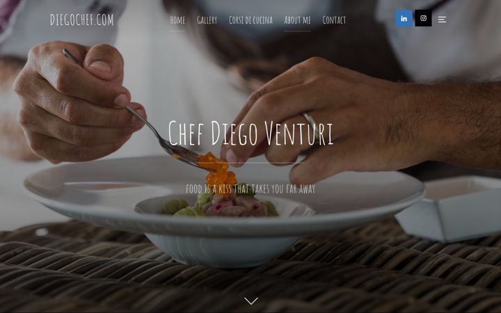 Screenshot of diegochef.com