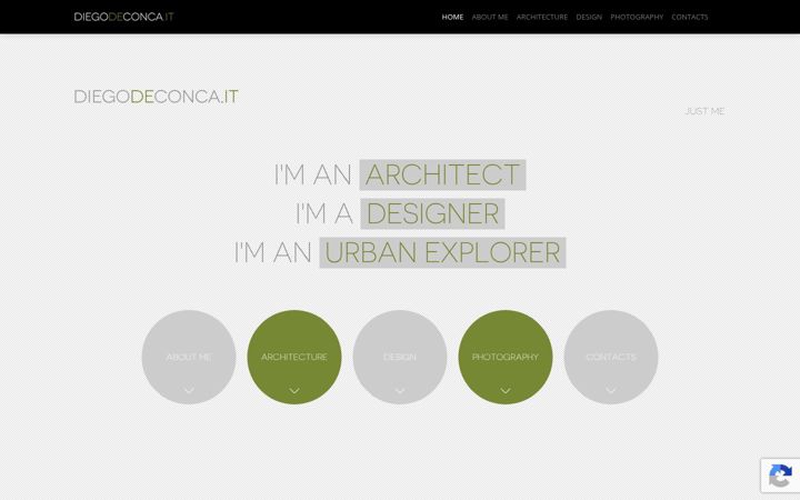 Screenshot von diegodeconca.it