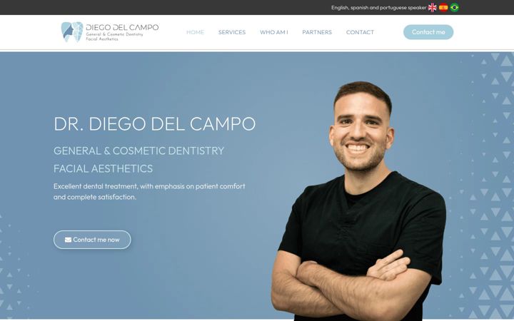 Screenshot of diegodelcampo.co.uk