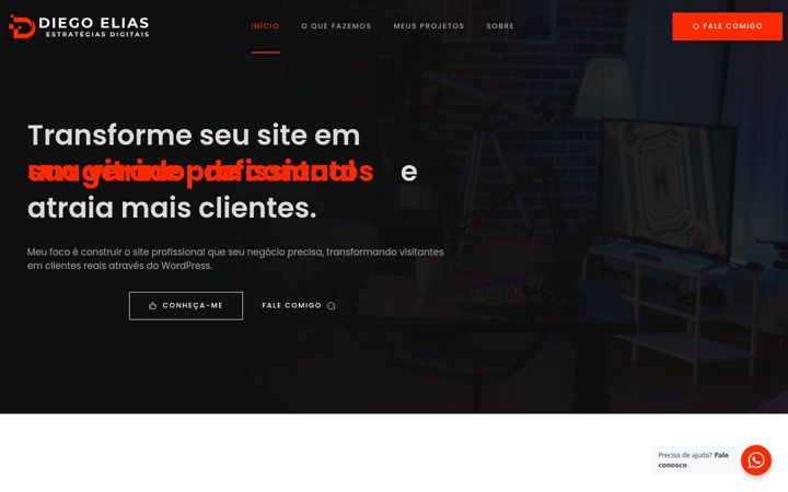 Екранна снимка на diegoelias.net