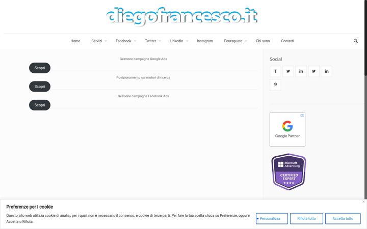 Screenshot von diegofrancesco.it