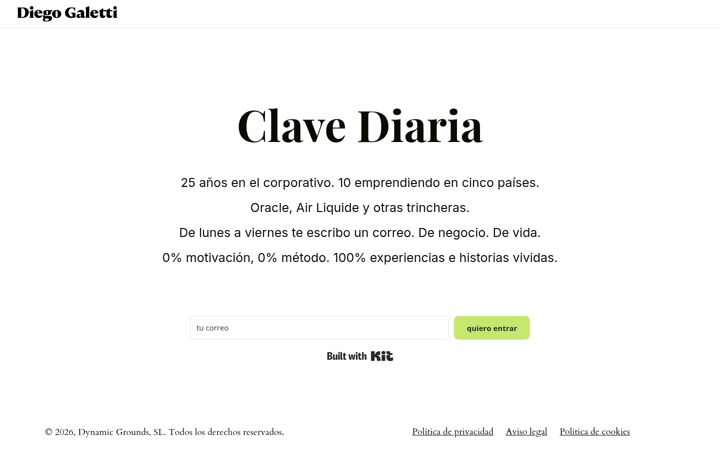 Screenshot of diegogaletti.com
