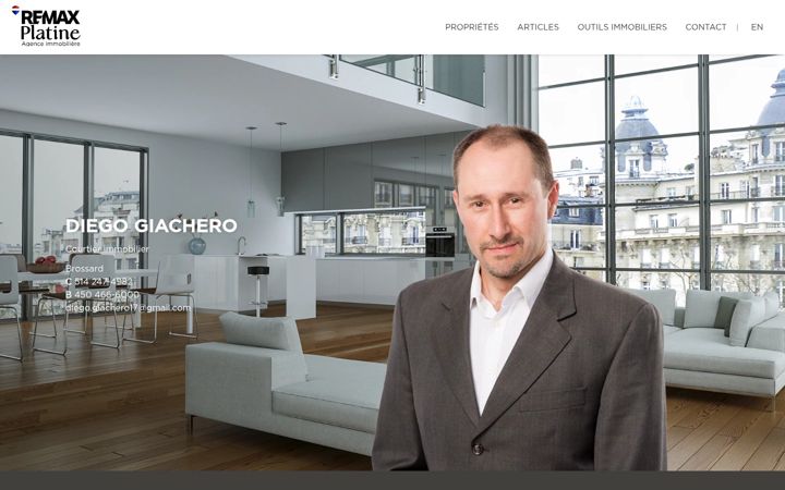 Screenshot of diegogiachero.com
