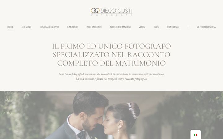 Screenshot von diegogiusti.it