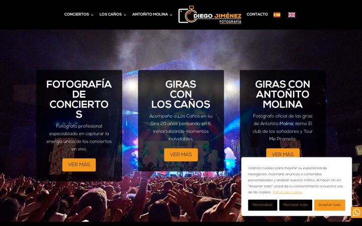 Screenshot of diegojimenezfotografia.com