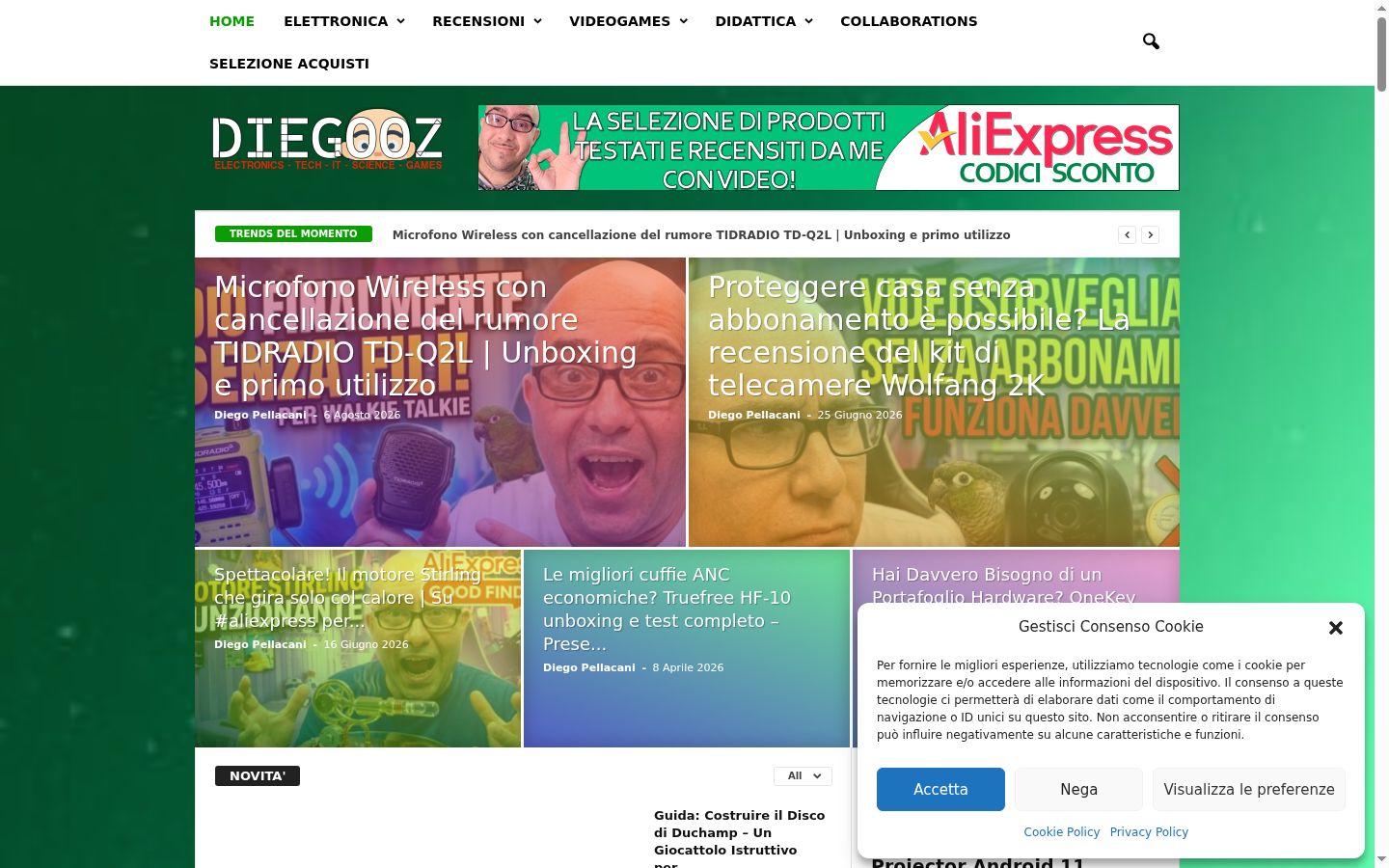 Sutikimo reklamjuostės, rodytos prieš bet kokią sąveiką, ekrano kopija