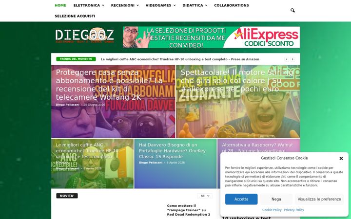 Ekrano kopija diegopellacani.altervista.org
