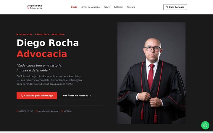 Ekrānuzņēmums no diegorochaadv.com.br