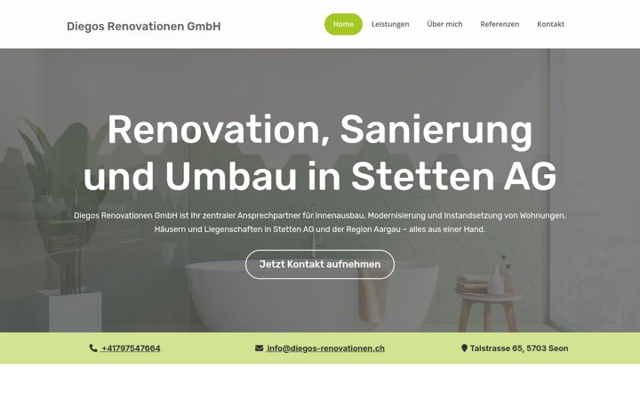 Screenshot of diegos-renovationen.ch