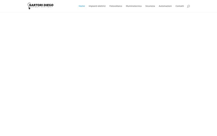 Screenshot of diegosartorielettricista.it