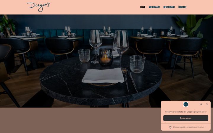 Screenshot of diegosrotterdam.nl