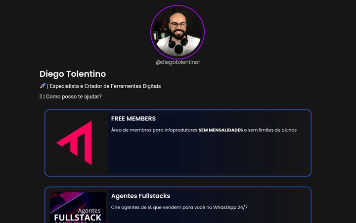 Ekrānuzņēmums no diegotolentino.com.br