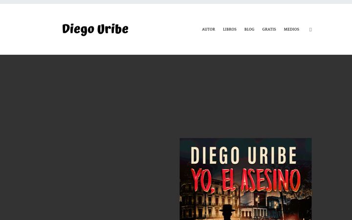 Screenshot of diegouribe.com