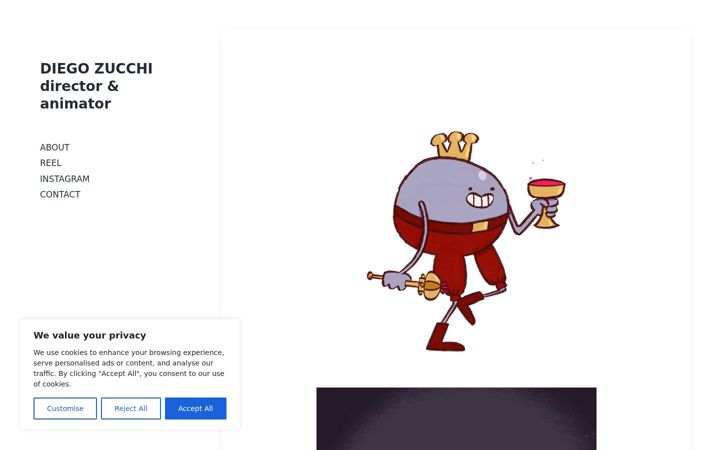 Screenshot of diegozucchi.it