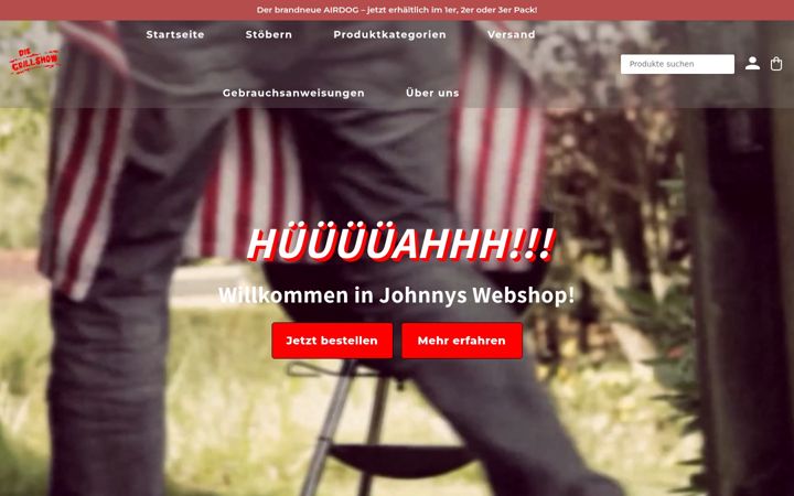 Screenshot von diegrillshow.de