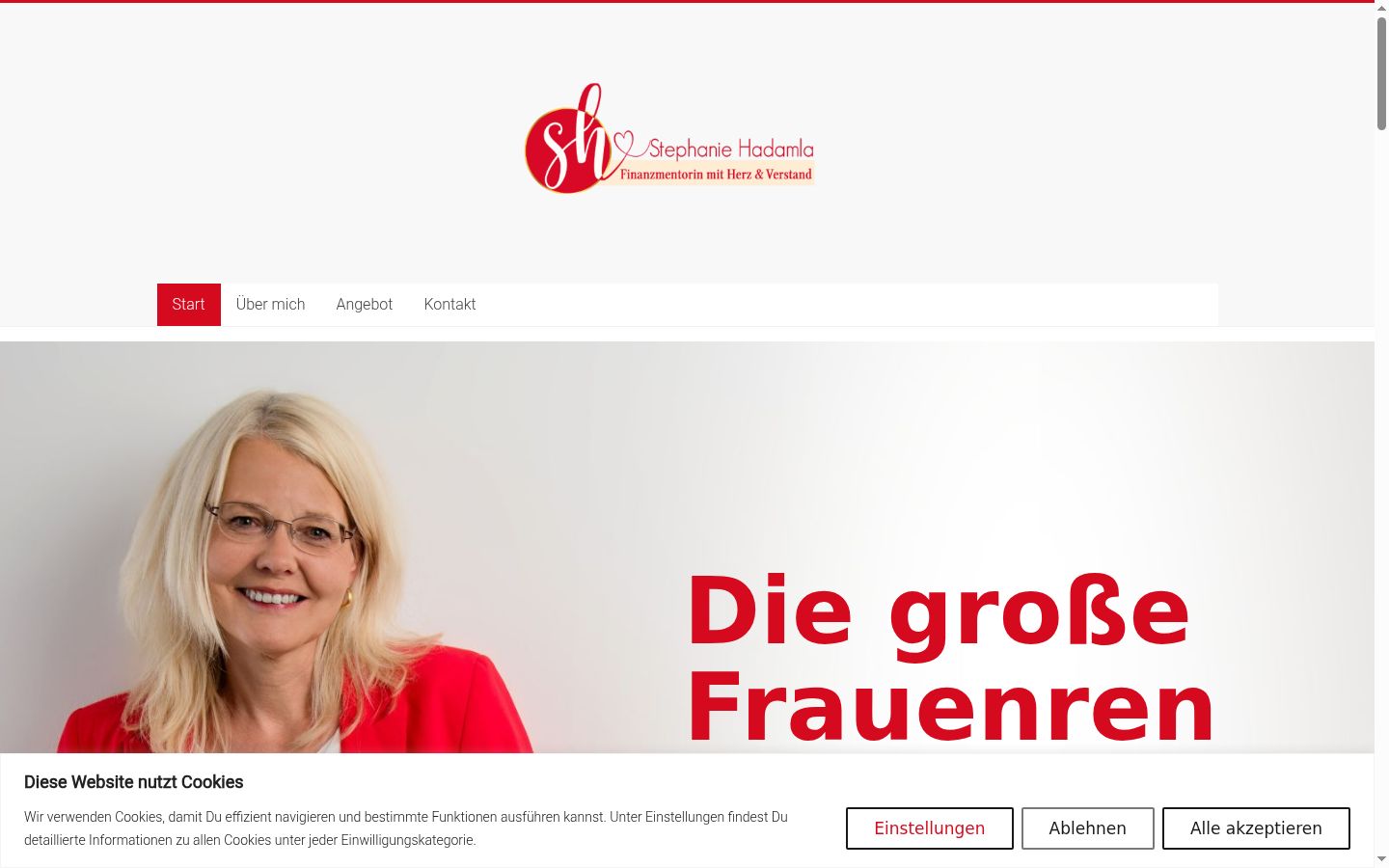 Screenshot tal-banner tal-kunsens muri qabel kwalunkwe interazzjoni