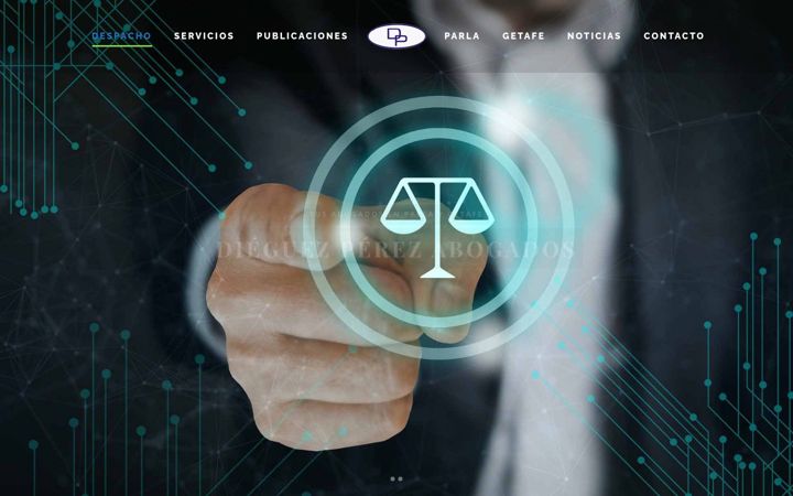 Skjámynd af dieguezperezabogados.es