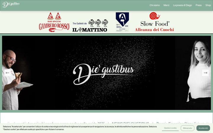 Screenshot of diegustibus.it