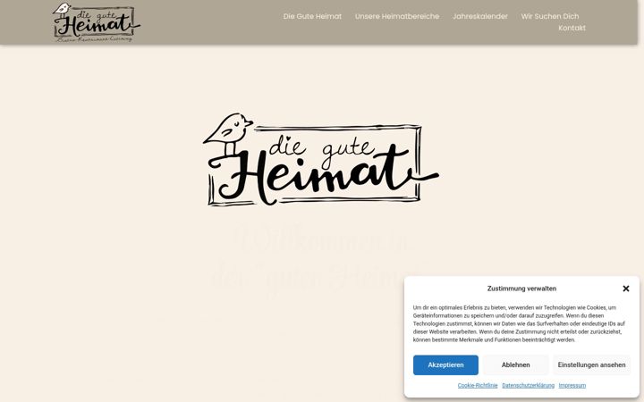 Screenshot von dieguteheimat.de