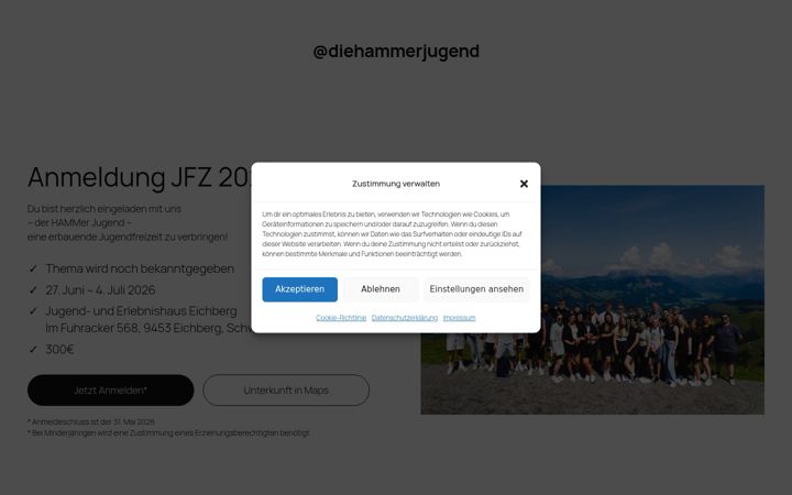 Screenshot of diehammerjugend.de