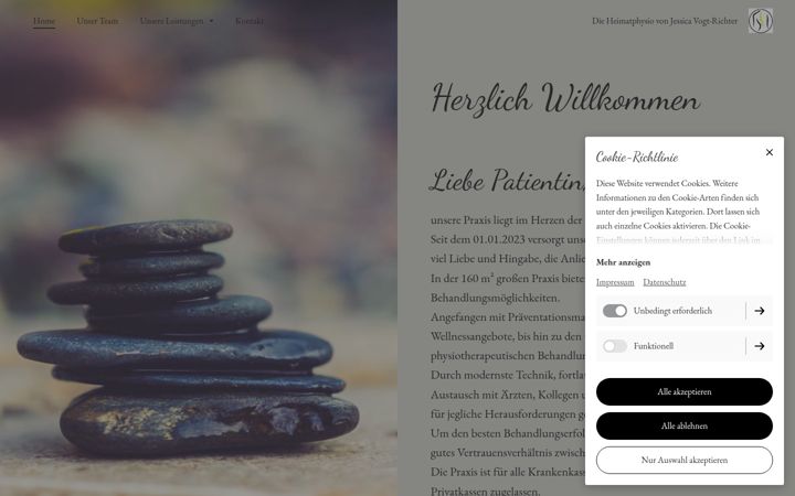 Screenshot of dieheimatphysio.de