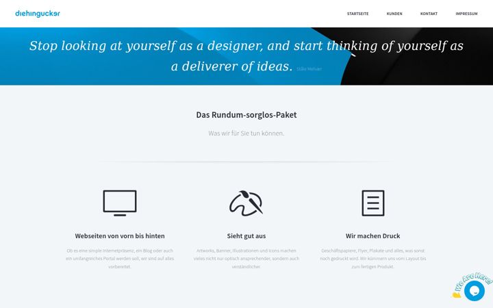 Screenshot of diehingucker.de