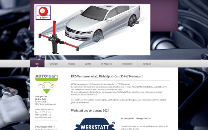 Screenshot of diehl-sport-cars.de