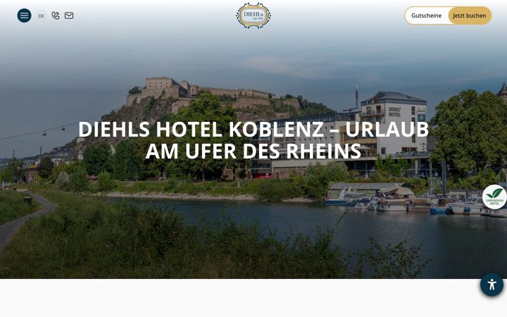 Ekrano kopija diehls-hotel.de