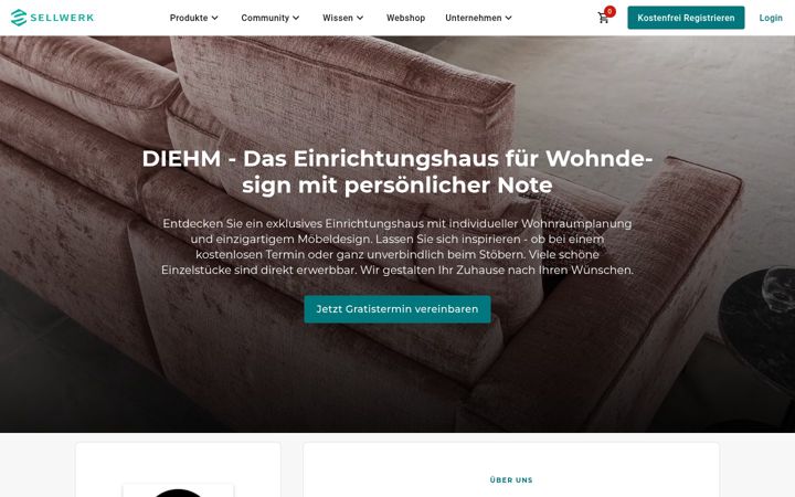 Screenshot of diehm-einrichtungen.de