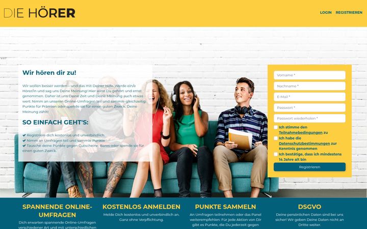 Screenshot of diehoerer.de