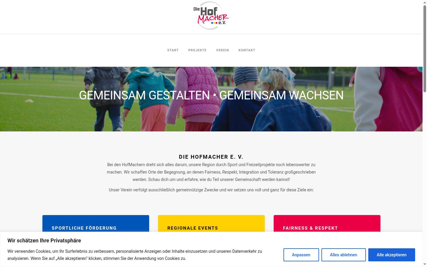 Sutikimo reklamjuostės, rodytos prieš bet kokią sąveiką, ekrano kopija