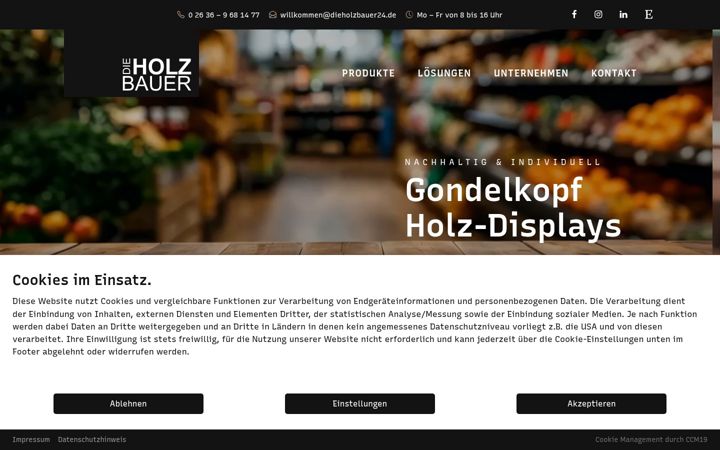 Screenshot of dieholzbauer24.com