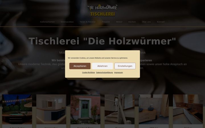 Screenshot of dieholzwuermer.de