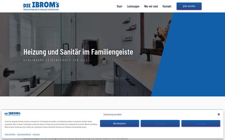 Screenshot von dieibroms.de