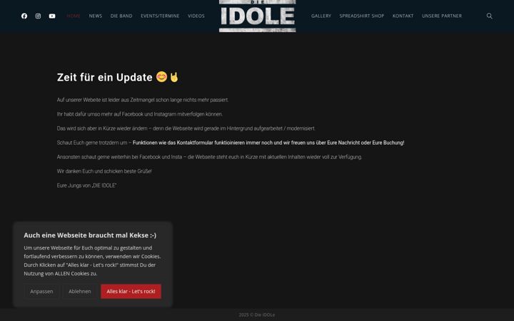 Screenshot von dieidole.de