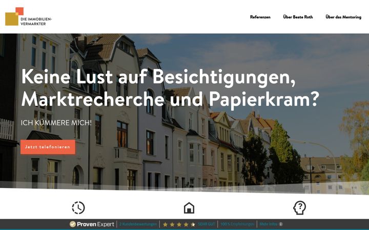 Screenshot of dieimmobilienvermarkter.de