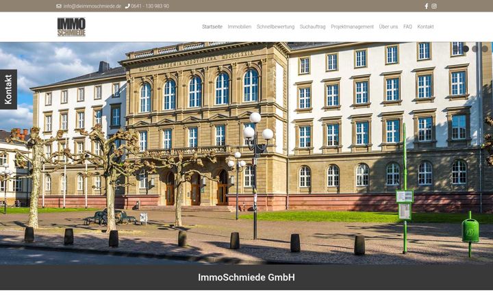 Screenshot of dieimmoschmiede.de