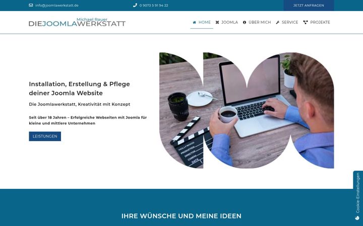 Screenshot of diejoomlawerkstatt.de