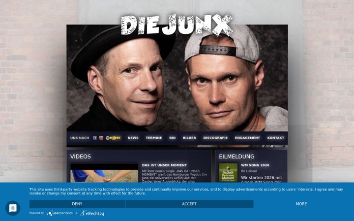 Screenshot von diejunx.de