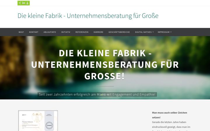 Screenshot of diekleinefabrik.de