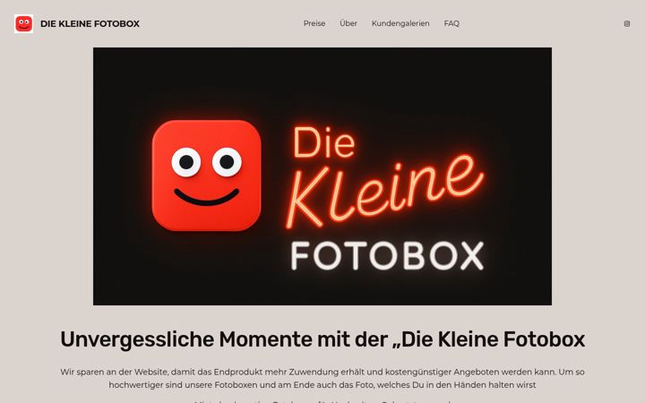 Screenshot of diekleinefotobox.de