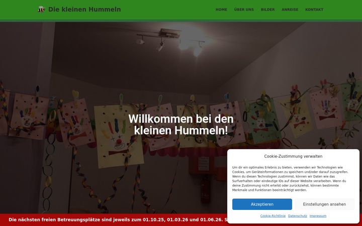 Screenshot von diekleinenhummeln-edewecht.de
