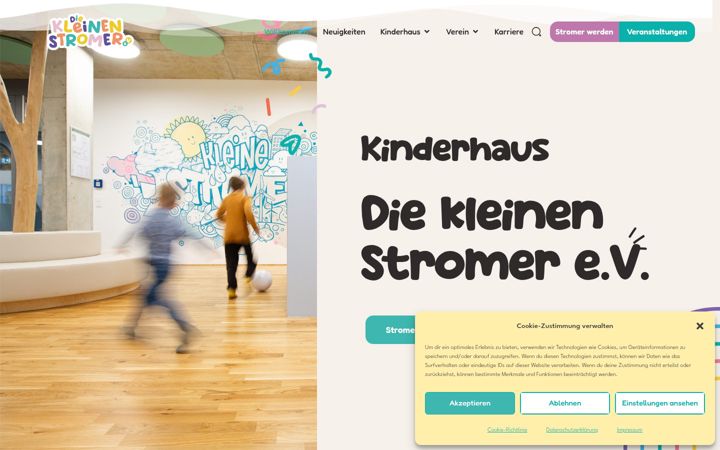 Ekrano kopija diekleinenstromer.de